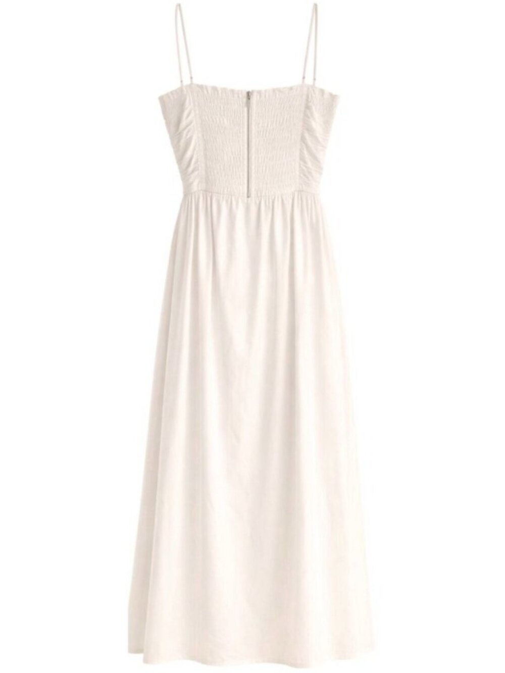 Reformation Lissa Convertible Organic Cotton Midi Dress Ivory NWT Size 8 - Picture 4 of 16